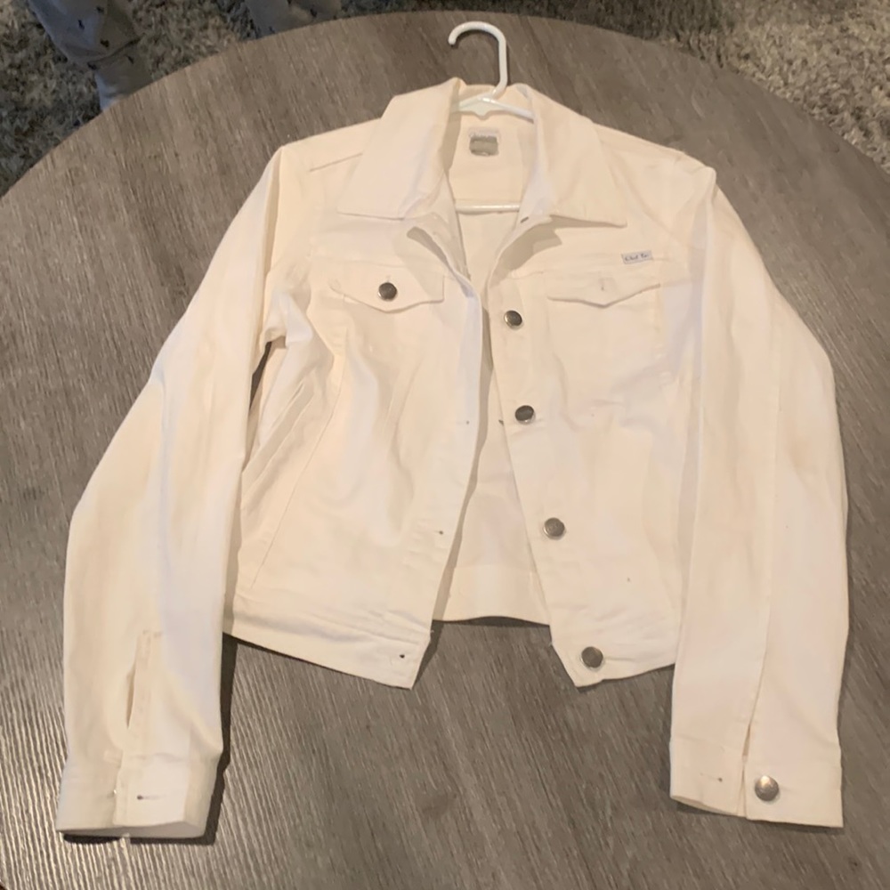 Womens white denim jacket